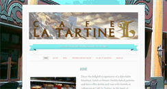 Desktop Screenshot of cafelatartine.com