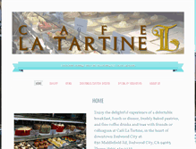 Tablet Screenshot of cafelatartine.com